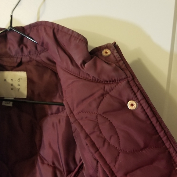 Maroon Light Puffer Jacket - Picture 7 of 7